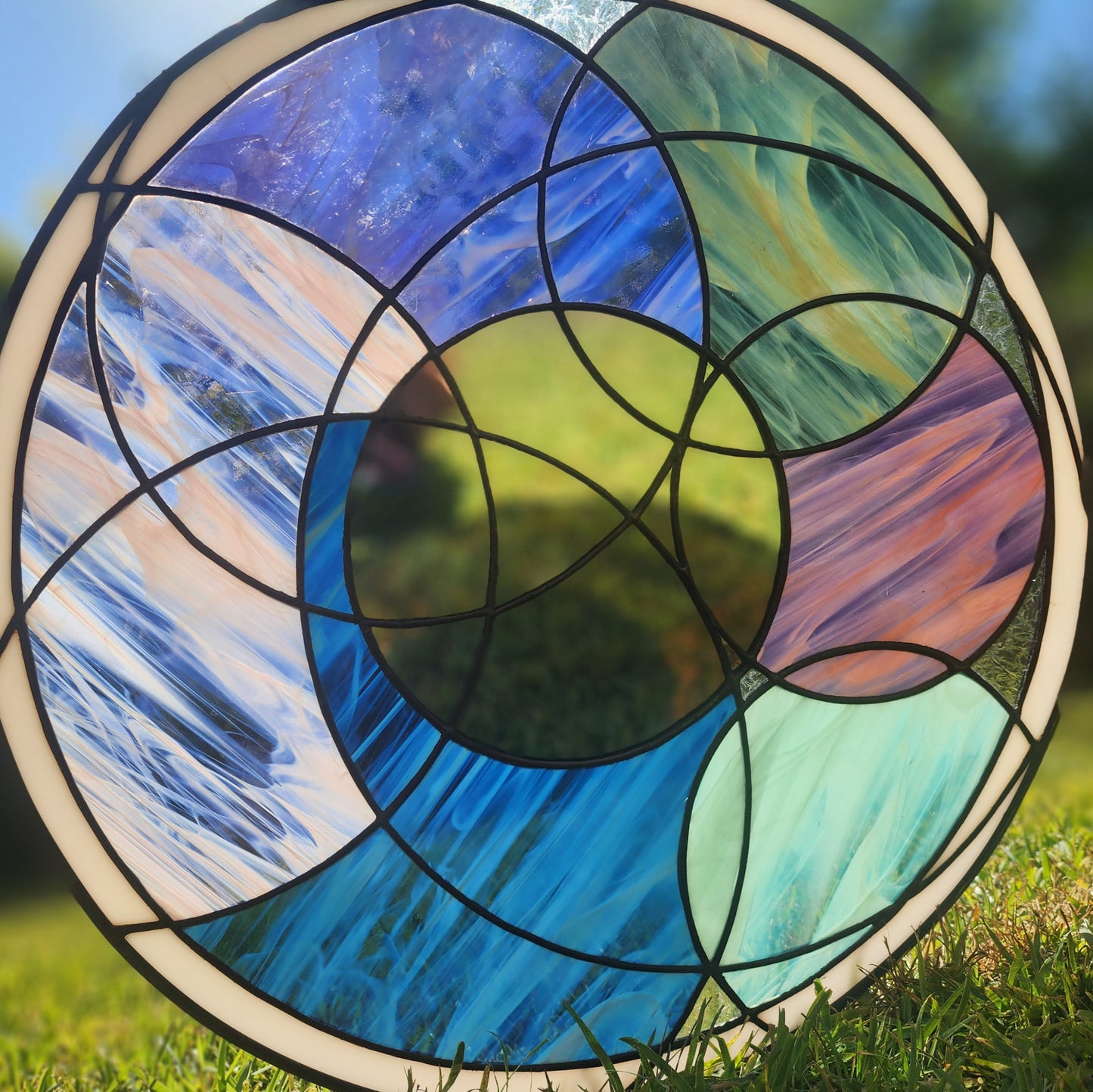 "Parts Within" Circular Mirror