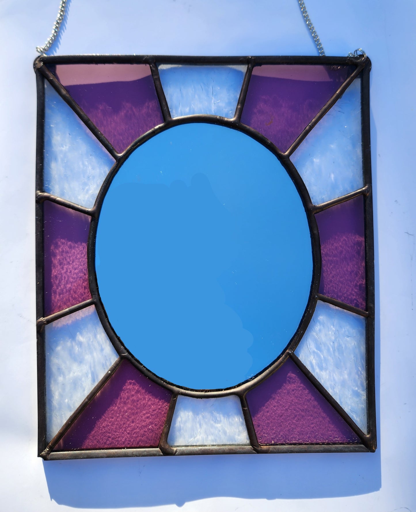 Pink Sunburst Mirror