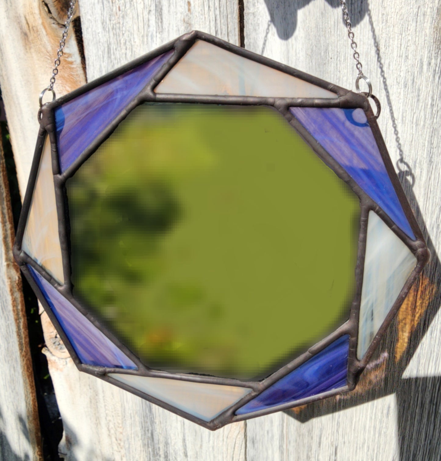 Purple Octagon Mirror