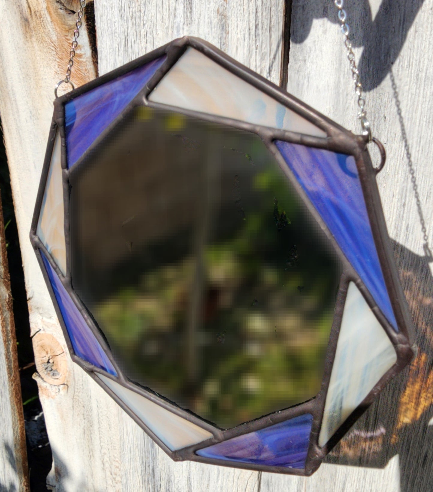 Purple Octagon Mirror